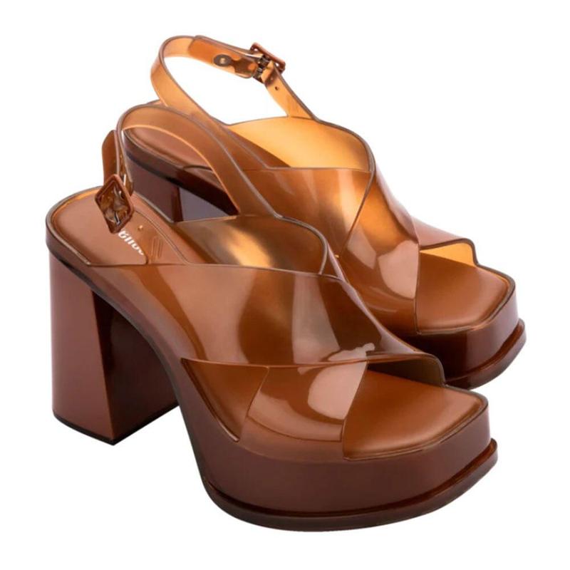 タイムセール！74,800円→43980円桜テディミディ丈 Melissa dance heel 35908 - Sandália Feminina - Magazine Luiza